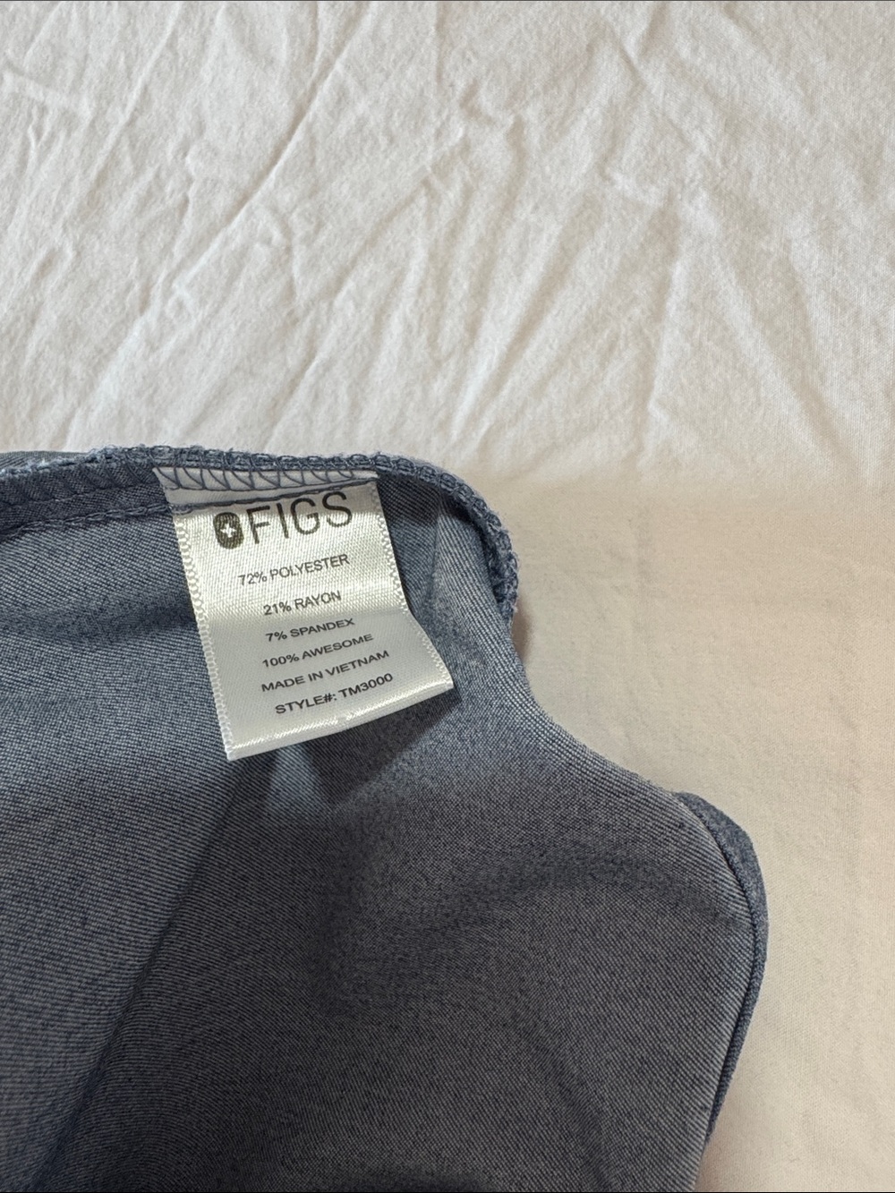 FIGS Gray Blue Scrub Top and Jogger Set Men’s Medium - Picture 5 of 7